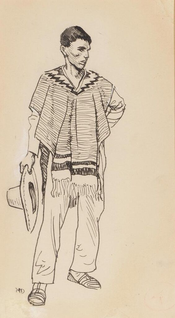Costume Sketch: Peon (Tucson circa 1860-1880)