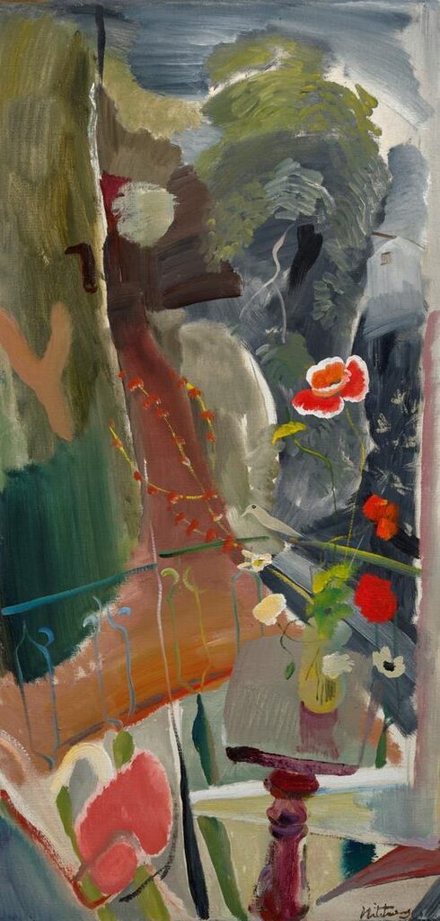 Balcony with Flowers