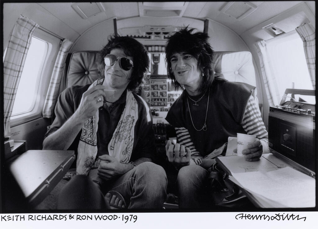 Keith Richards and Ronnie Wood: Photograph by Henry Diltz