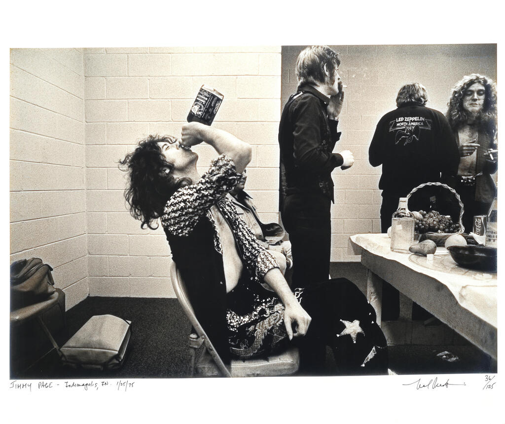 Neal Preston (American, b.1952): Jimmy Page, Indianapolis,