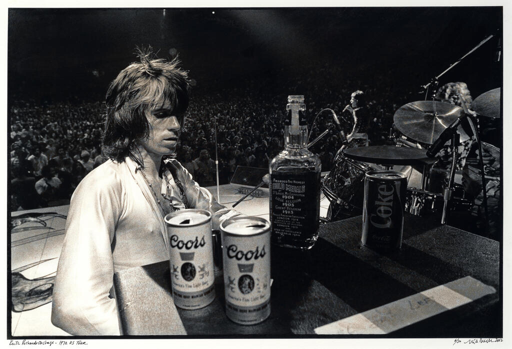 Ethan Russell (American, b.1945): KEITH RICHARDS WITH JACK & COORS,