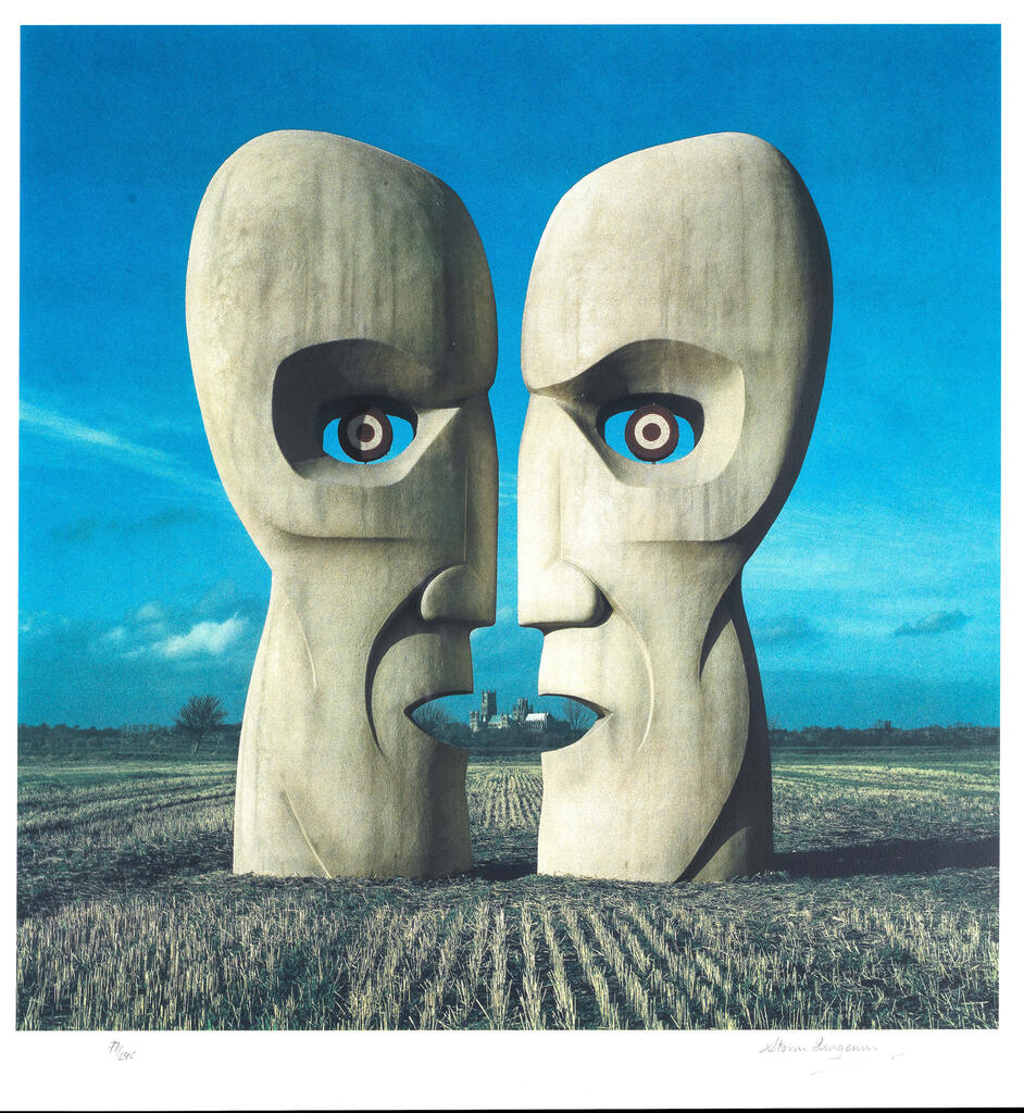 Storm Thorgerson (British, 1944-2013): Pink Floyd Division Bell Stone Heads,