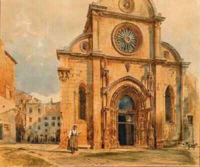 The cathedral of Sebenico (Sibenik) in Dalmatia