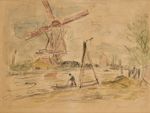 Moulin en Hollande, circa 1896