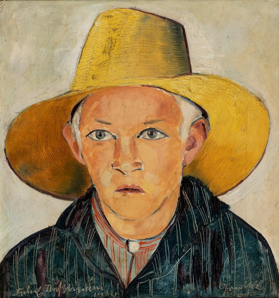 Junger Mann mit gelbem Hut (Young Man in a Yellow Hat)