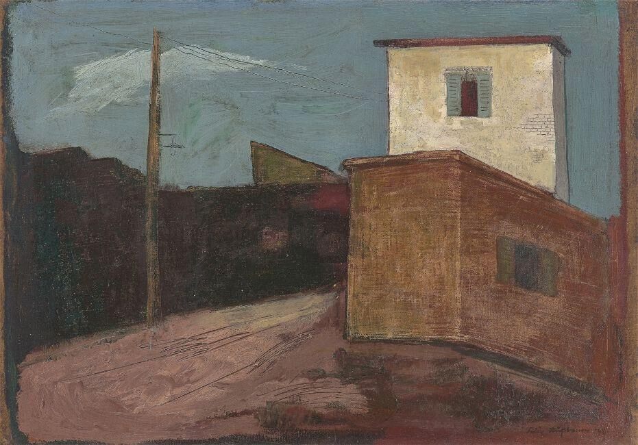”Straße mit Telefonmasten”