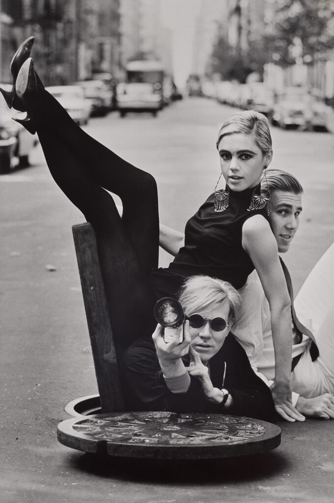 Andy Warhol with Edie Sedgwick and Chuck Wein, New York City