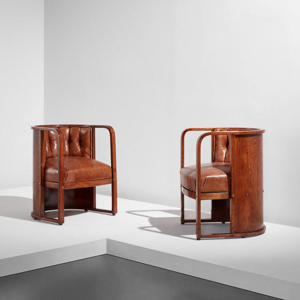 Pair of armchairs, model no. 421