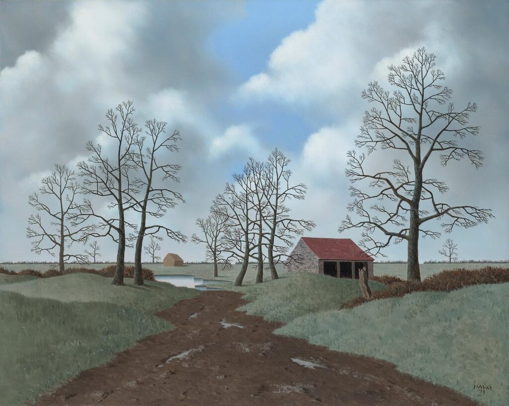 Winter Landscape with a Cattle Pool