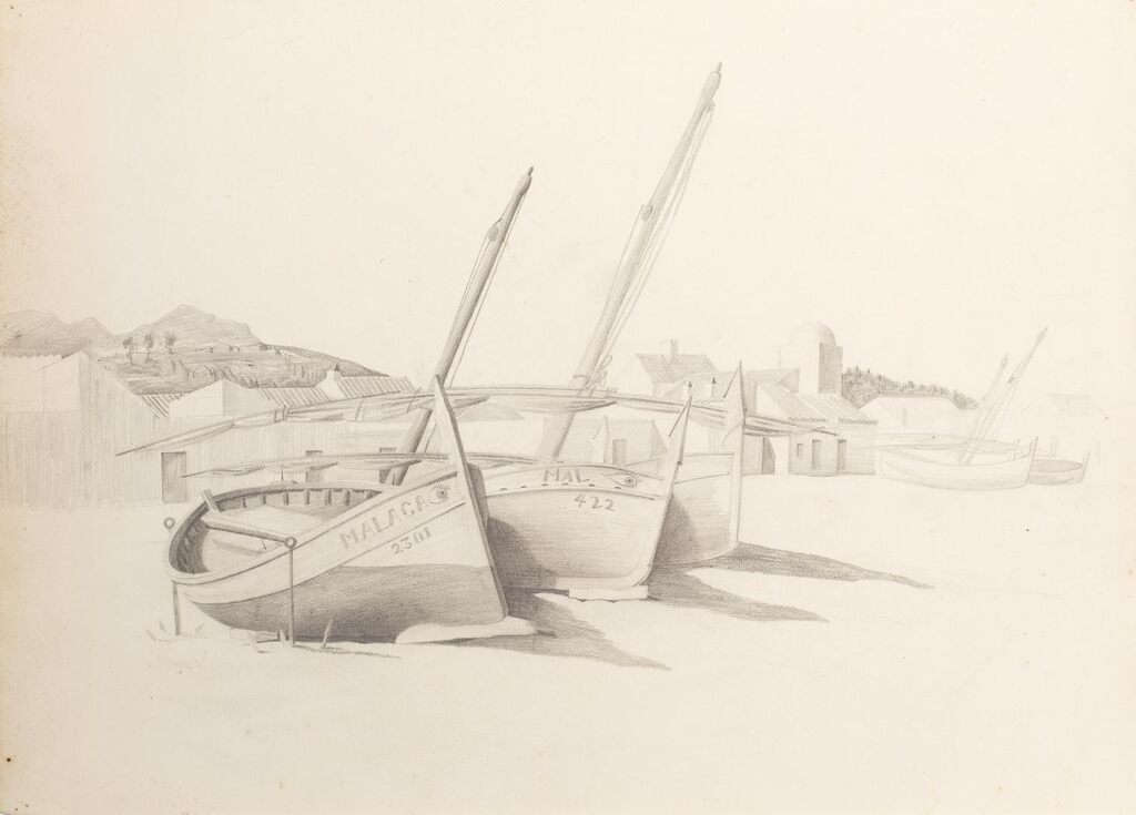 Resting boats, Malaga
