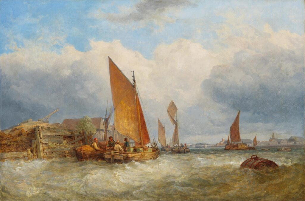 Fishing boats on the Thames