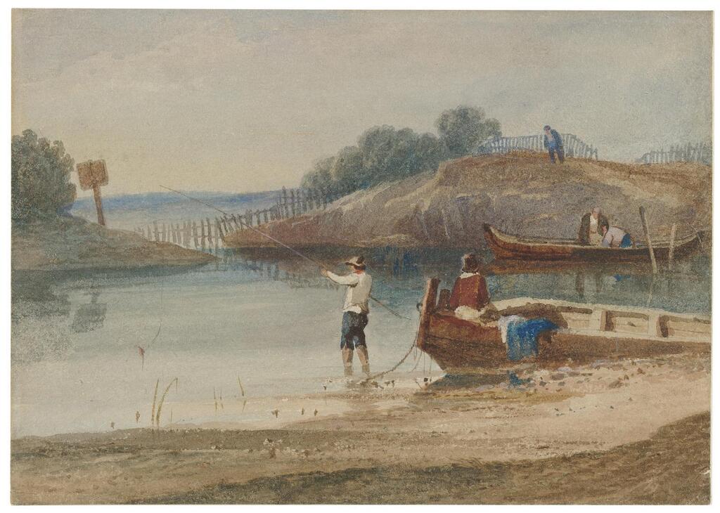Landscape with fisherman near Dulwich