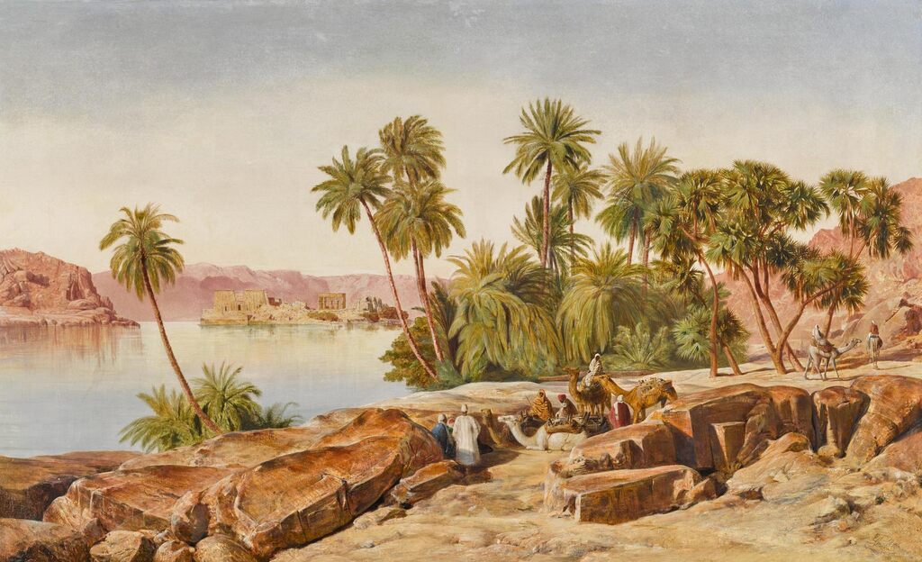 The Island of Philae, above the First Cataract on the Nile, from the South, Afternoon