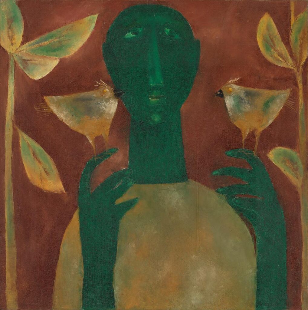 Untitled (Man with Birds)