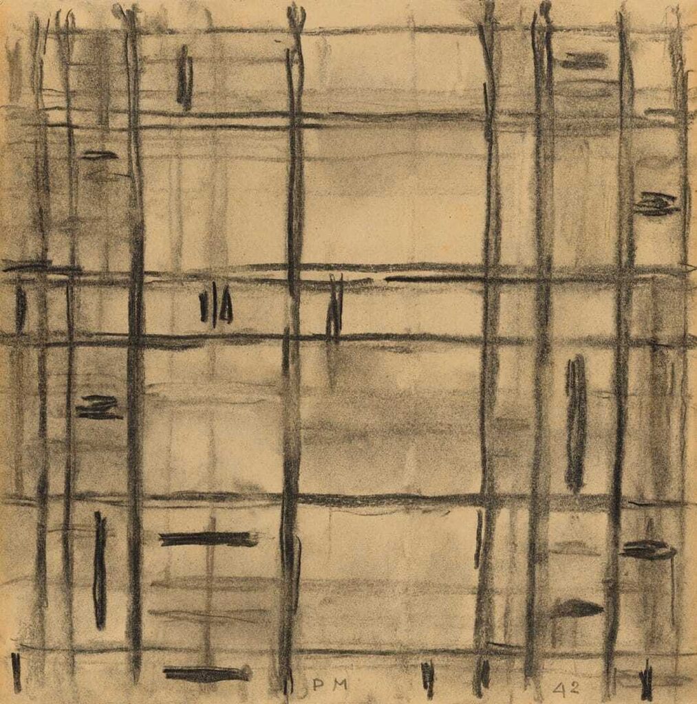Study I for Broadway Boogie Woogie (recto); Sketch for a Rectangle Composition with Colour Indications (verso)