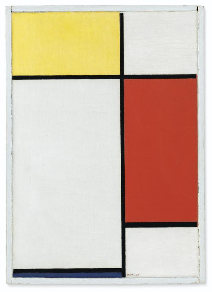 Composition: No. II, With Yellow, Red and Blue