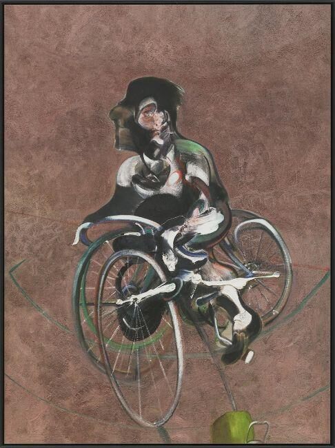 ”Portrait of George Dyer Riding a Bicycle 1966” (Small)