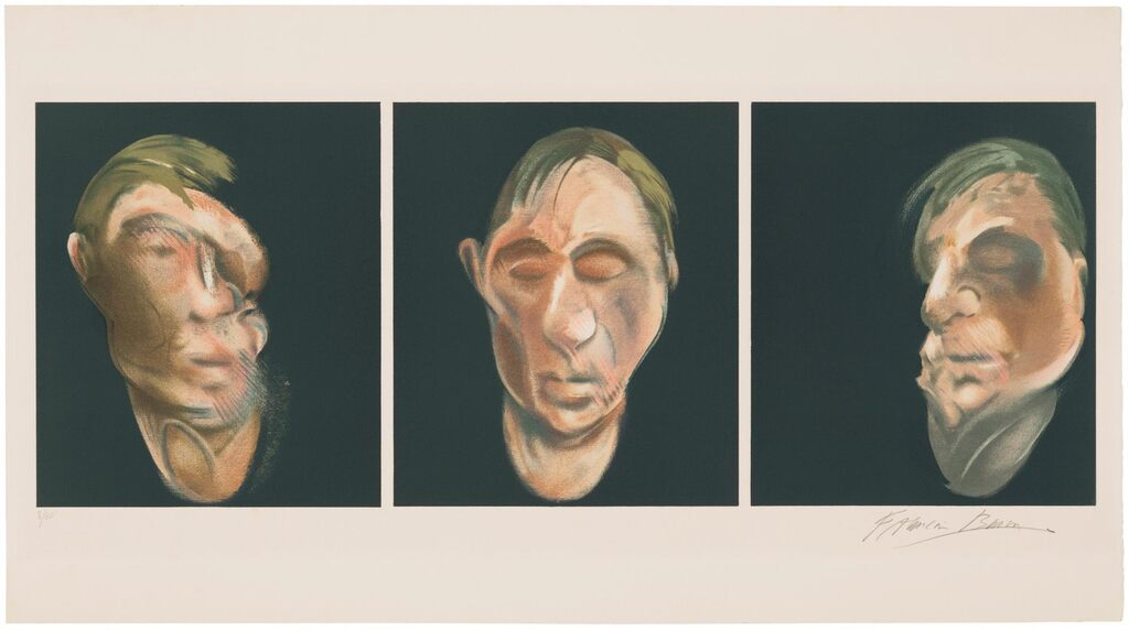 Three studies for a Self-Portrait