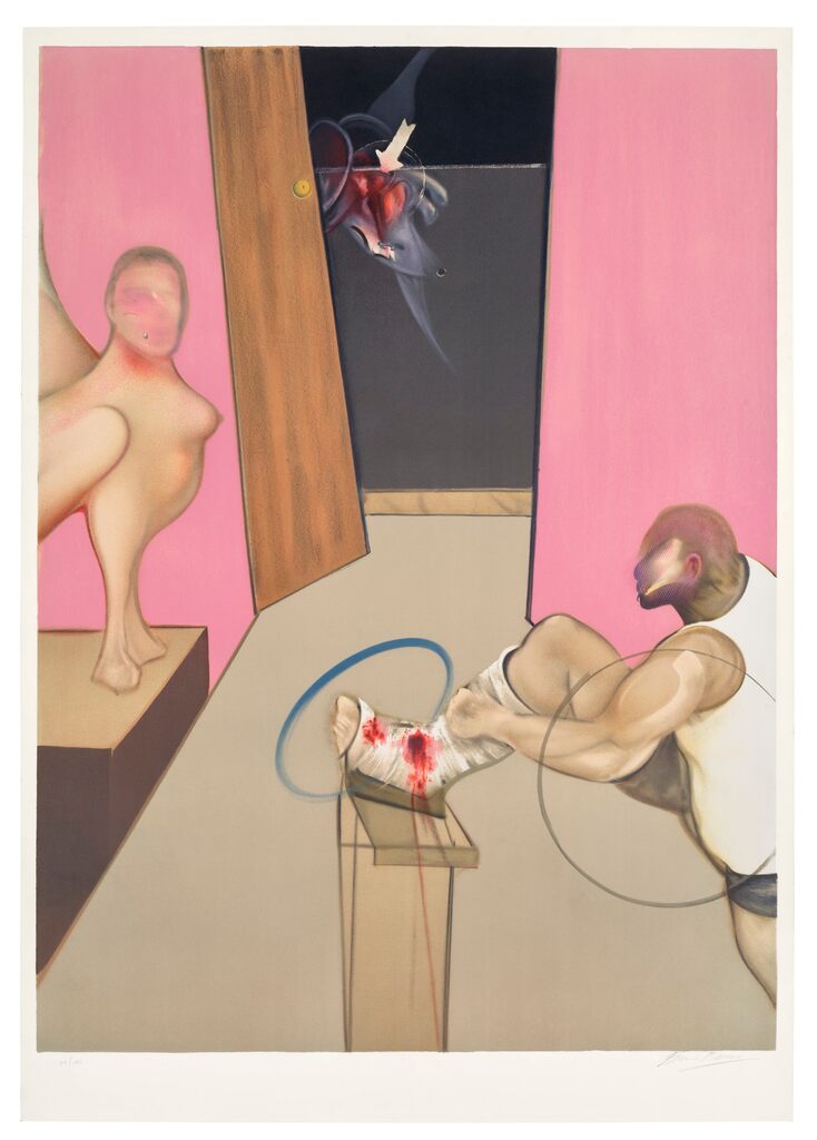 Œdipe et le Sphinx d'après Ingres (after, Œdipus and the Sphinx after Ingres, 1983) (S. 18, T. 17)