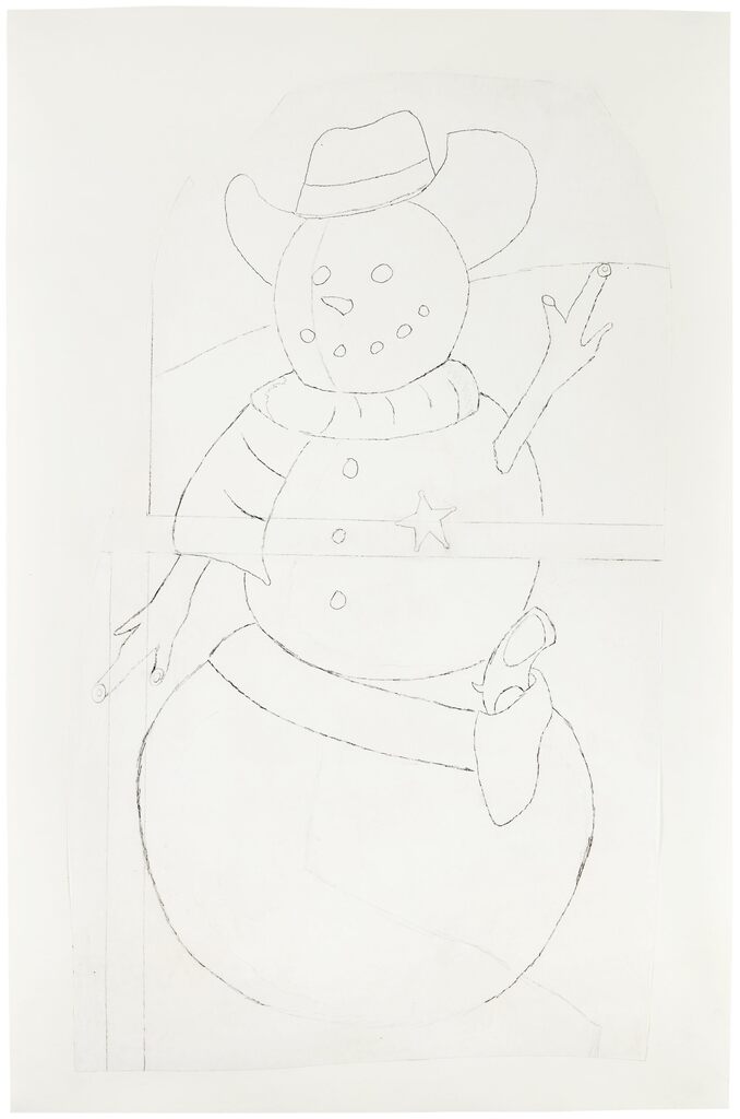 Cowboy Snowman