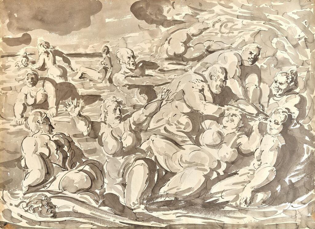 Bathers in Surf