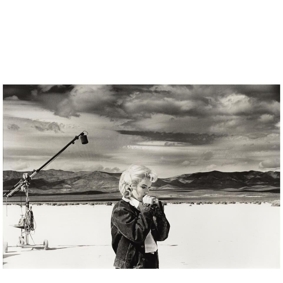 'Marilyn Monroe on location in Nevada during filming of The Misfits'
