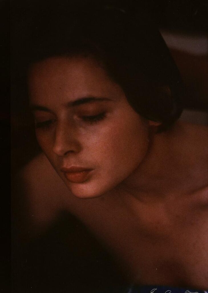Portrait of Isabella Rossellini during the filming of “White Nights” (dir. Taylor Hackford), Finland
