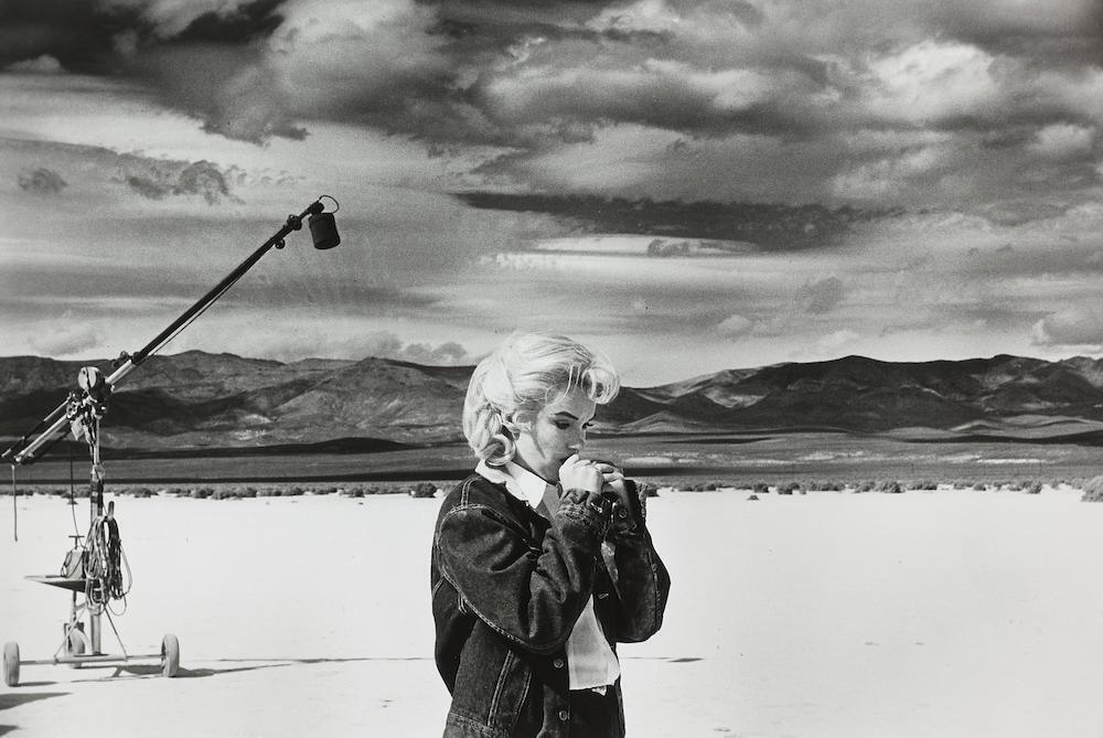 Marilyn Monroe on the set of "The Misfits"