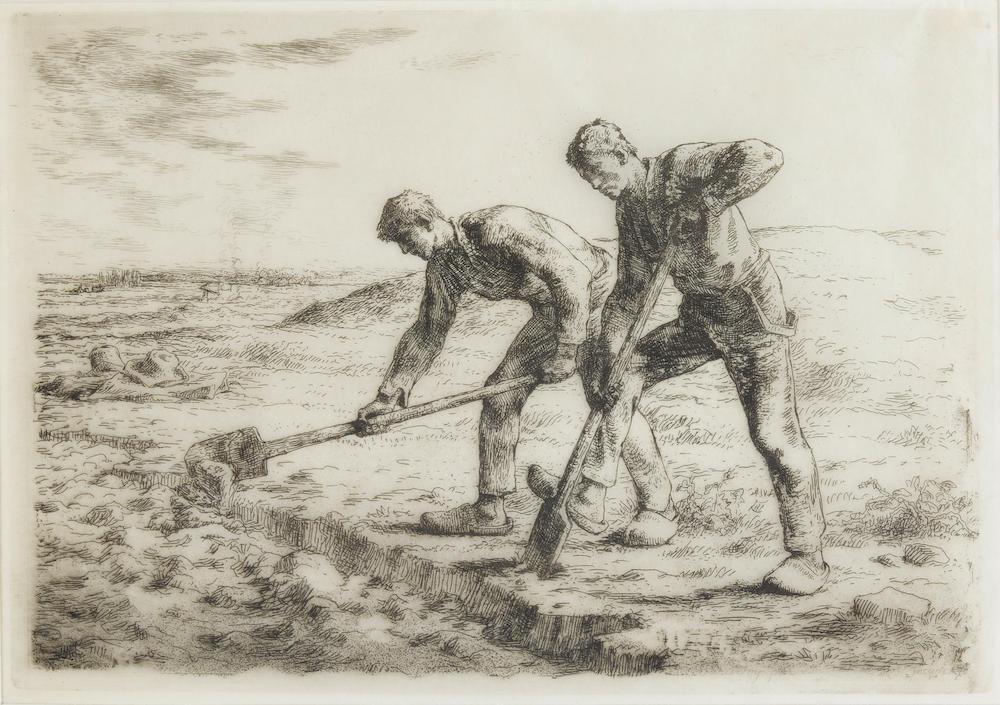 The Diggers; The Large Shepherdess (Delteil, Melot 13; 18)