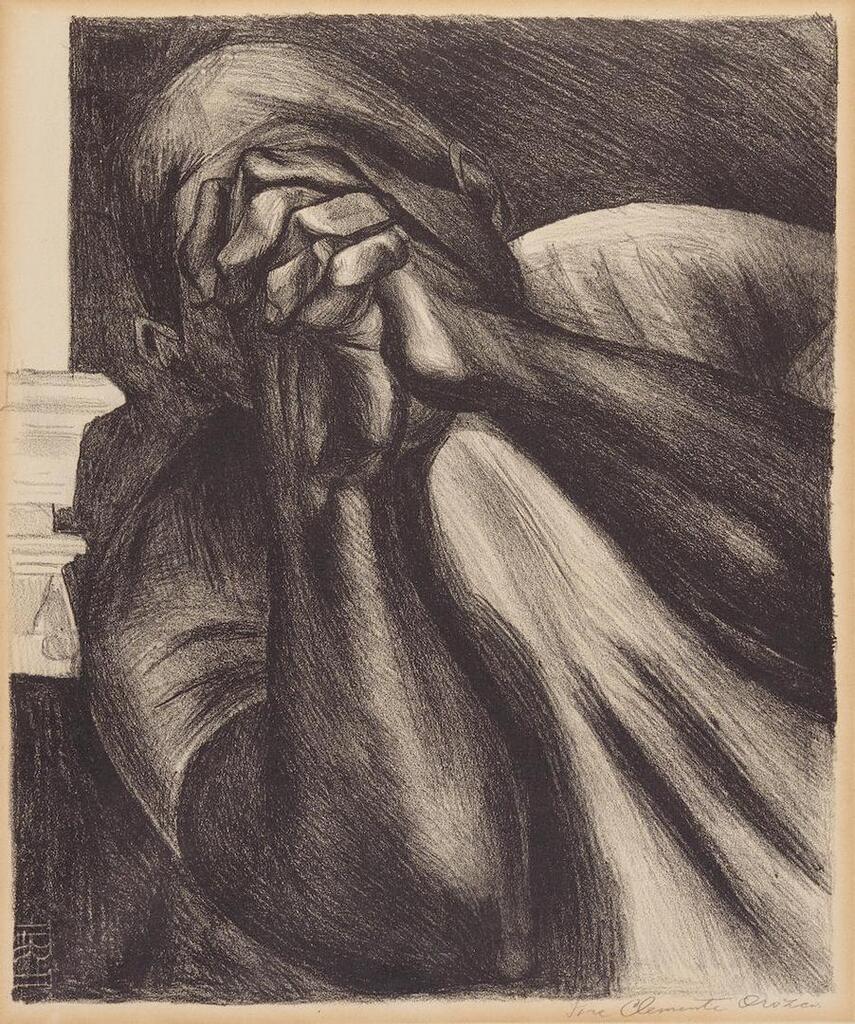 Hombre con manos sobre la cara (Grief) (Hopkins 6, Orozco 7)