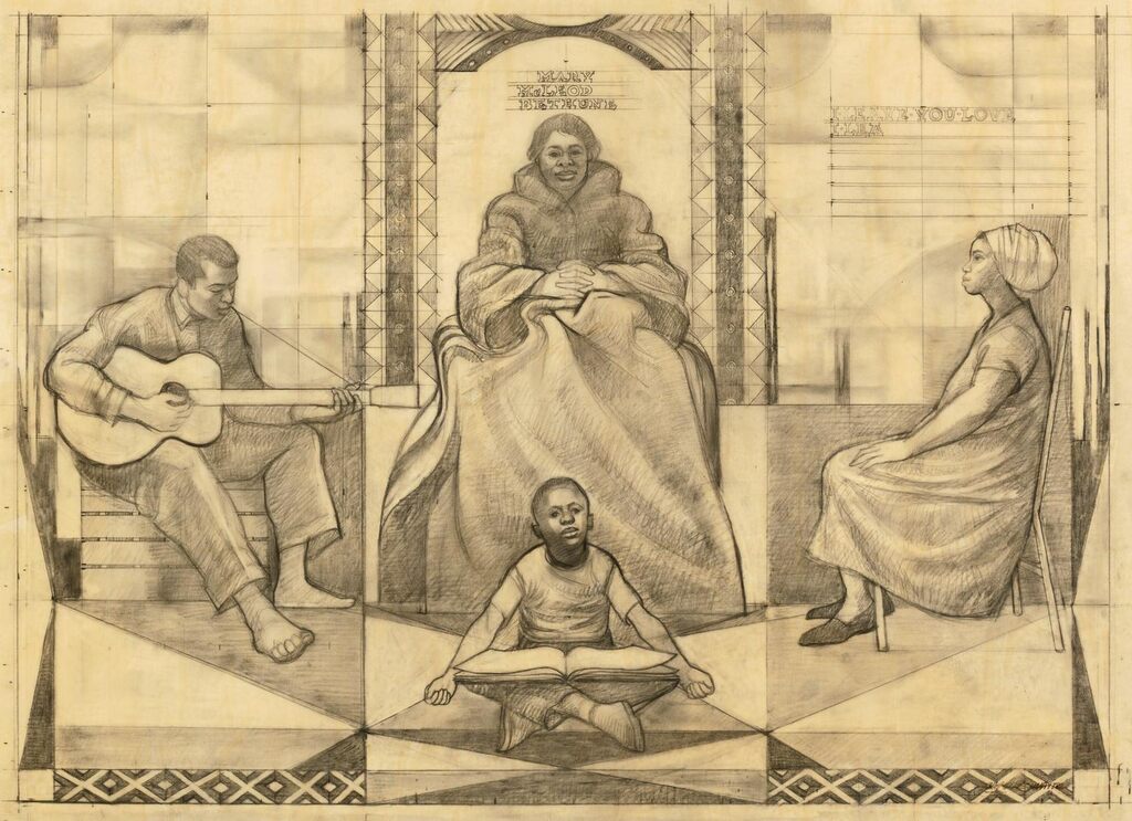 Study for 'Mary McLeod Bethune' Mural