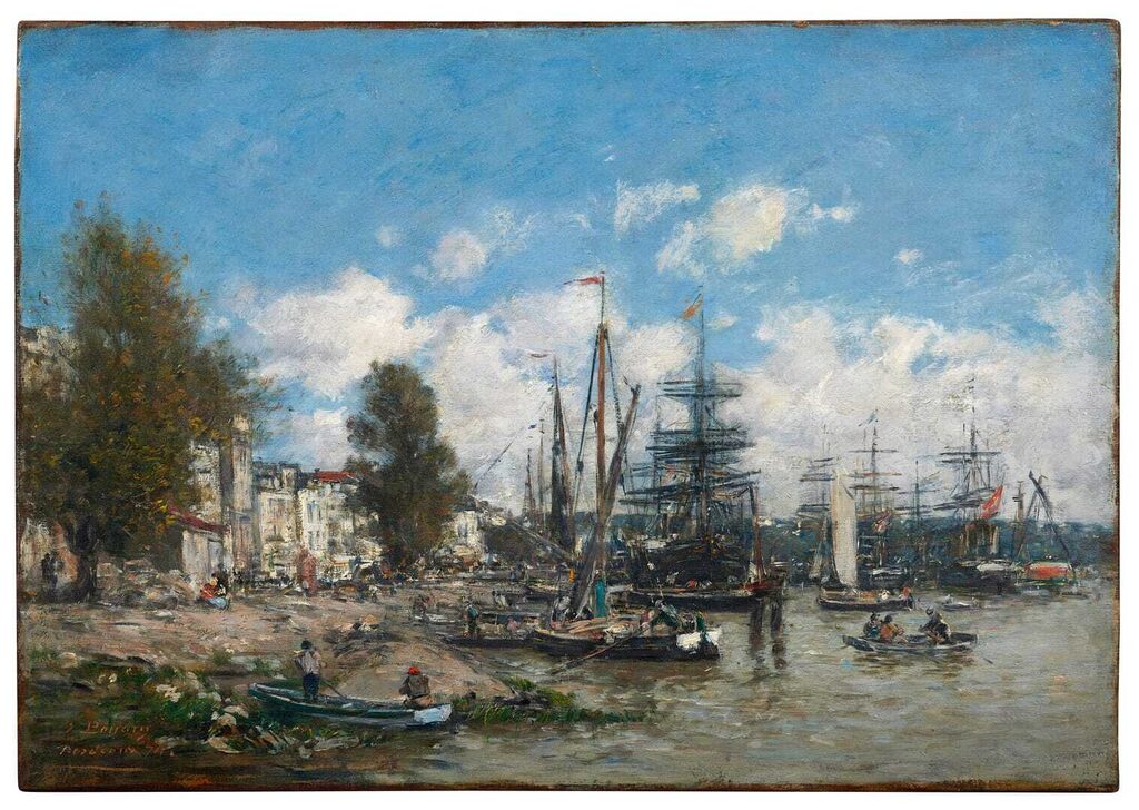 Eugène Boudin, Bordeaux, the Quays