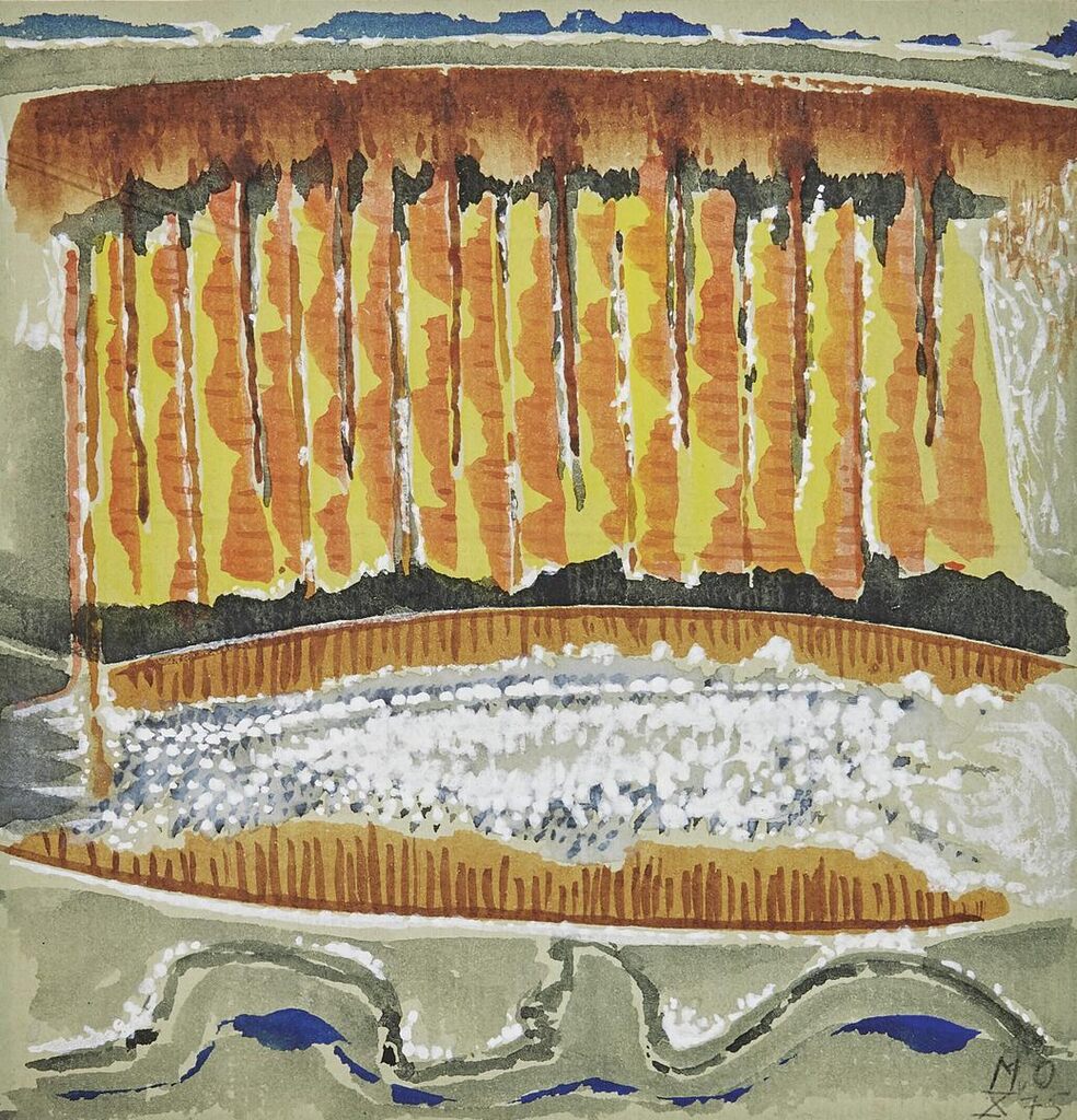 Agate (Top, Green and Yellow With Reddish Edge)