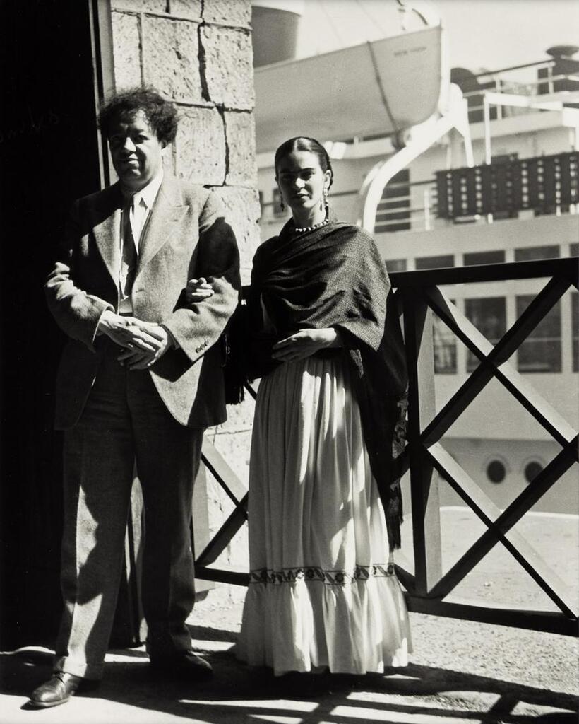 Diego and Frida arriving in San Francisco, 1930