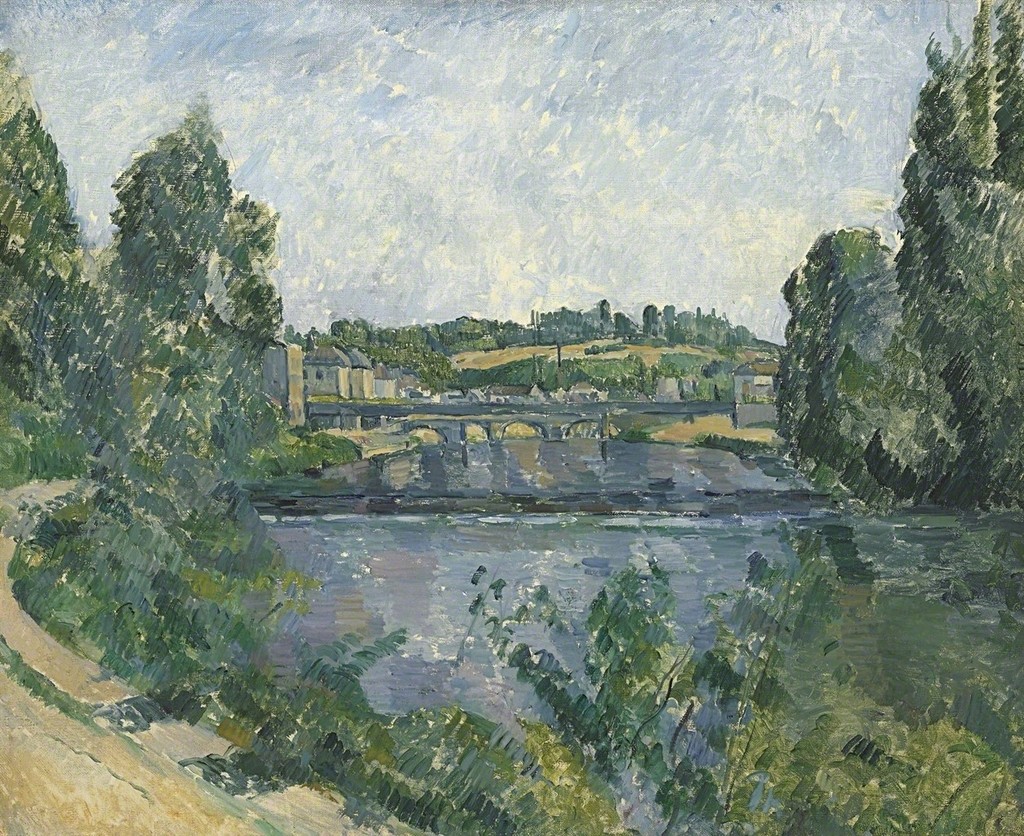 Le pont et le barrage à Pontoise