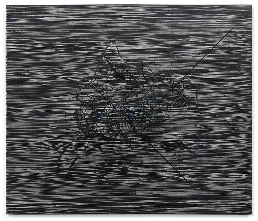 Untitled (Vibración negra y azul)