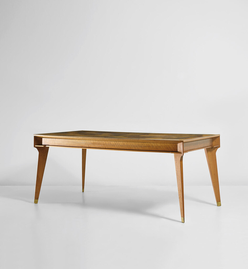 Rare dining table with drawers