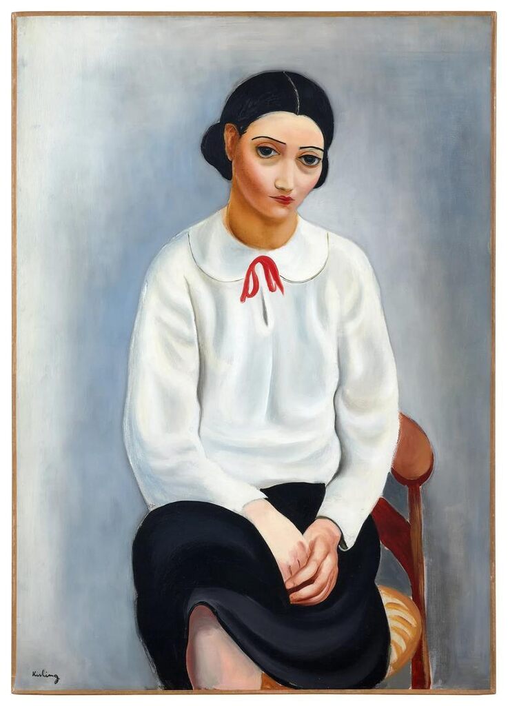 Femme au corsage blanc
