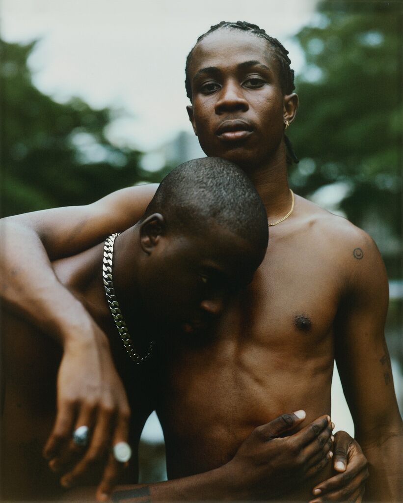Untitled (Sloane and Leo Embrace)