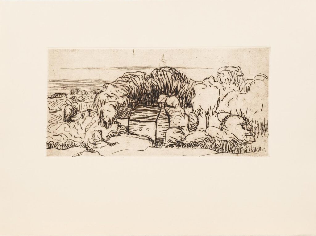 Paysage à la Chaumière Bretonne