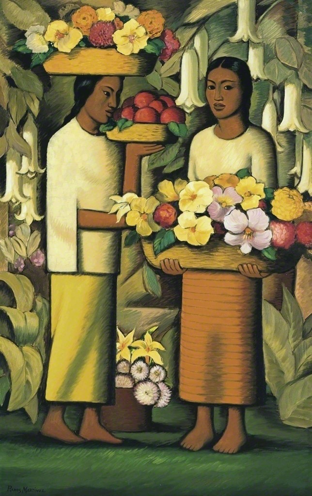 Mujeres con flores