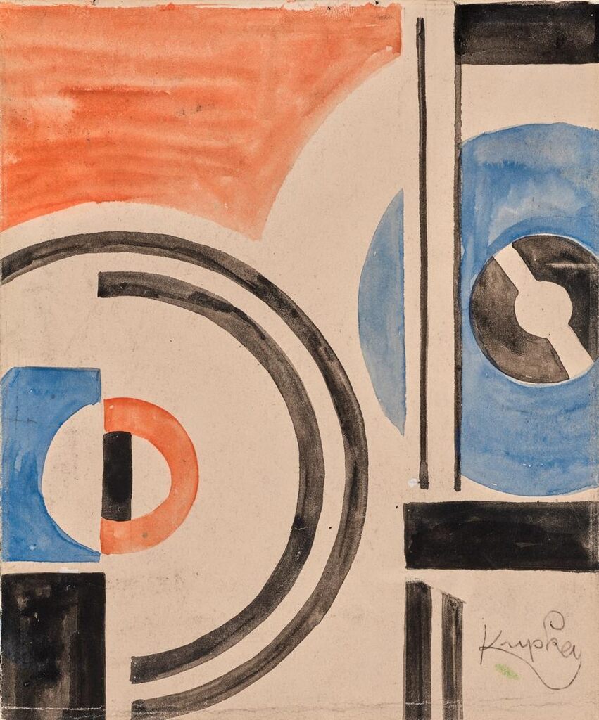 Étude pour 'Circulaires et rectilignes'