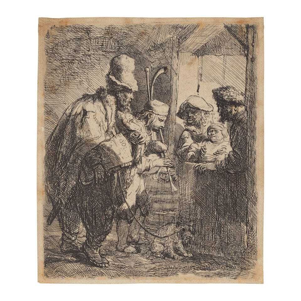 The Strolling Musicians (New Hollstein 141; Bartsch 119)