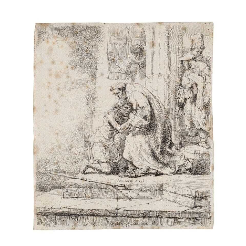 The Return of the Prodigal Son (New Hollstein 159; Bartsch 91)