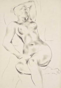 Seated nude