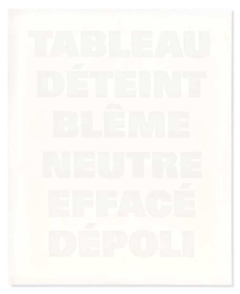 Tableau Aveugle (Blind Painting)