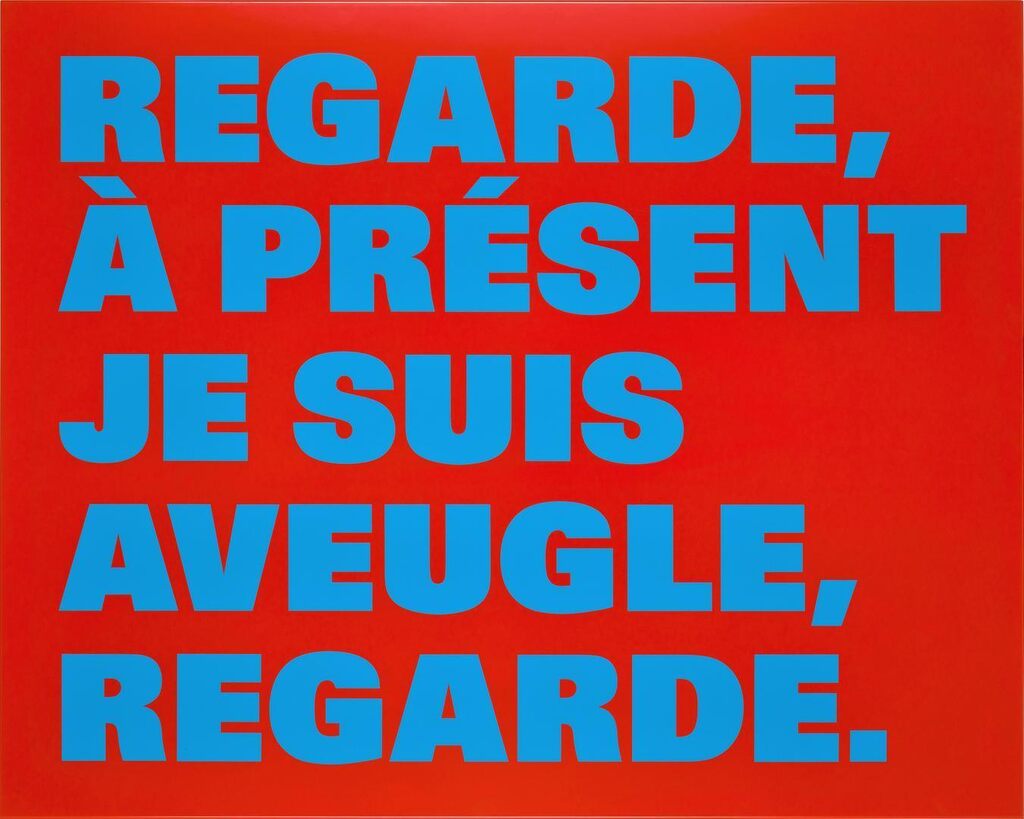 REGARDE, À PRÉSENT JE SUIS AVEUGLE, REGARDE