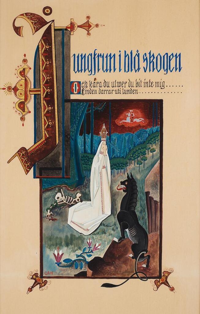 Folk song - "The vrigin in the blue woods"