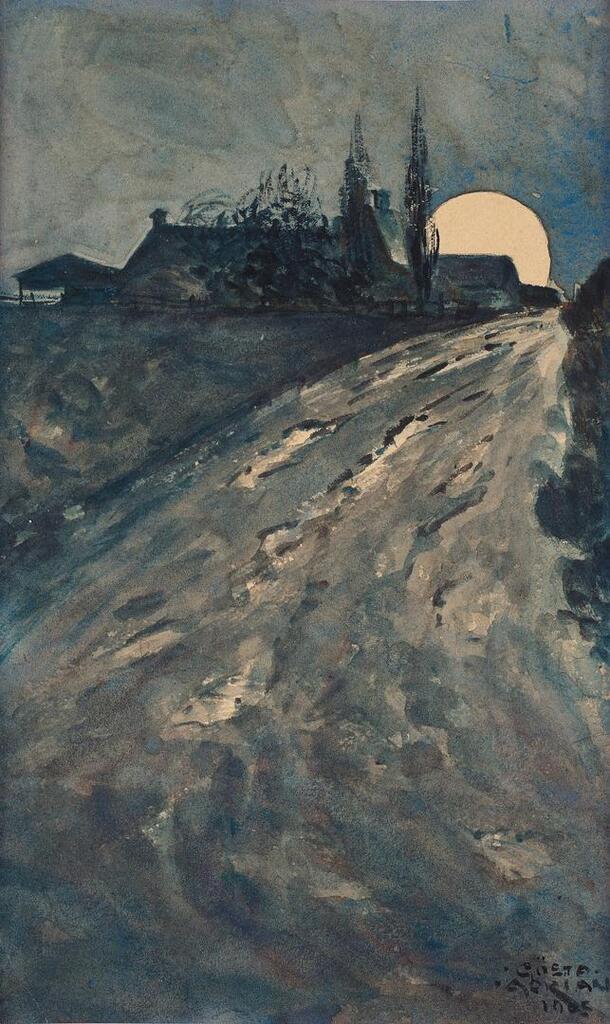 Moonlit road
