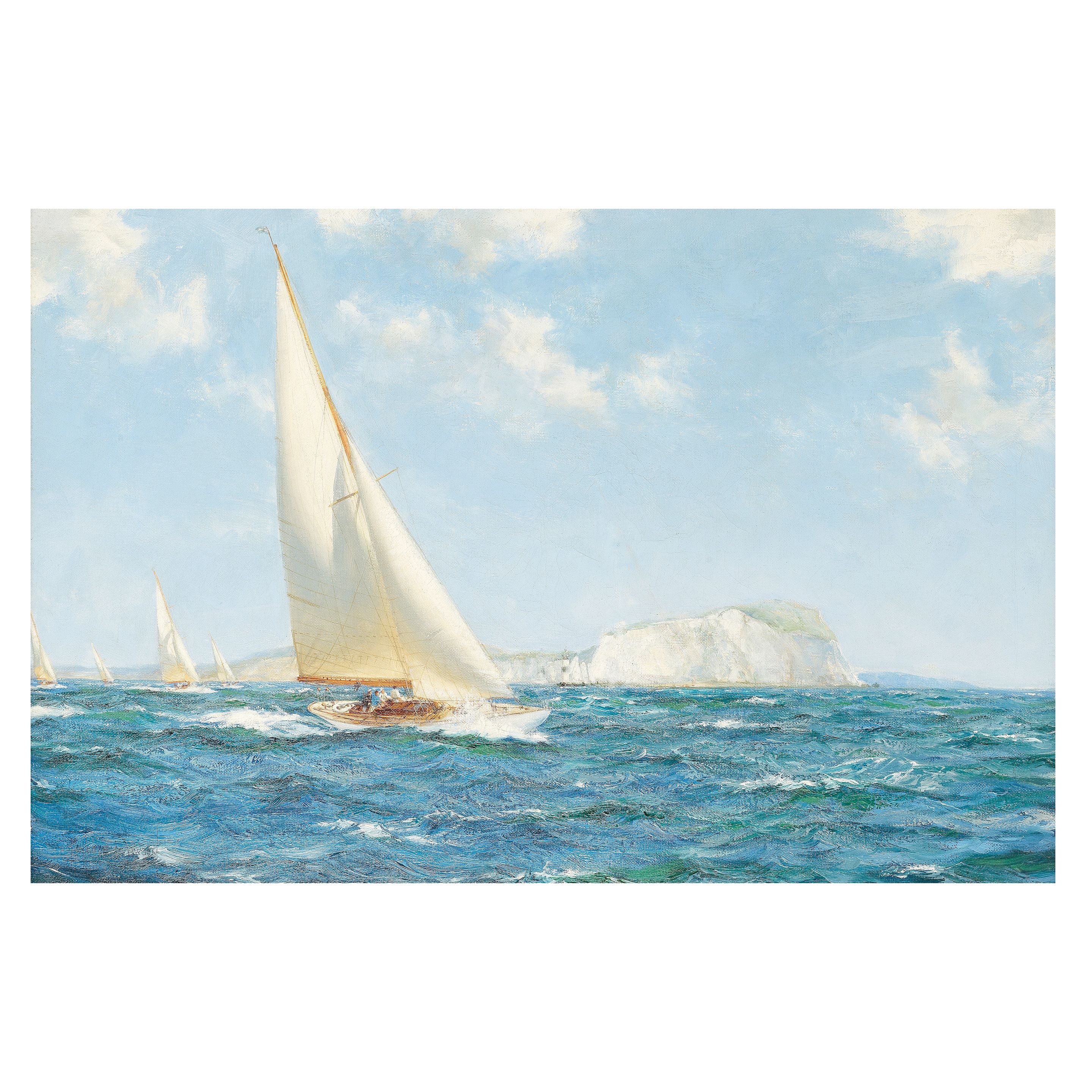 Montague Dawson (British, 1890-1973) 'Morning Breezes'